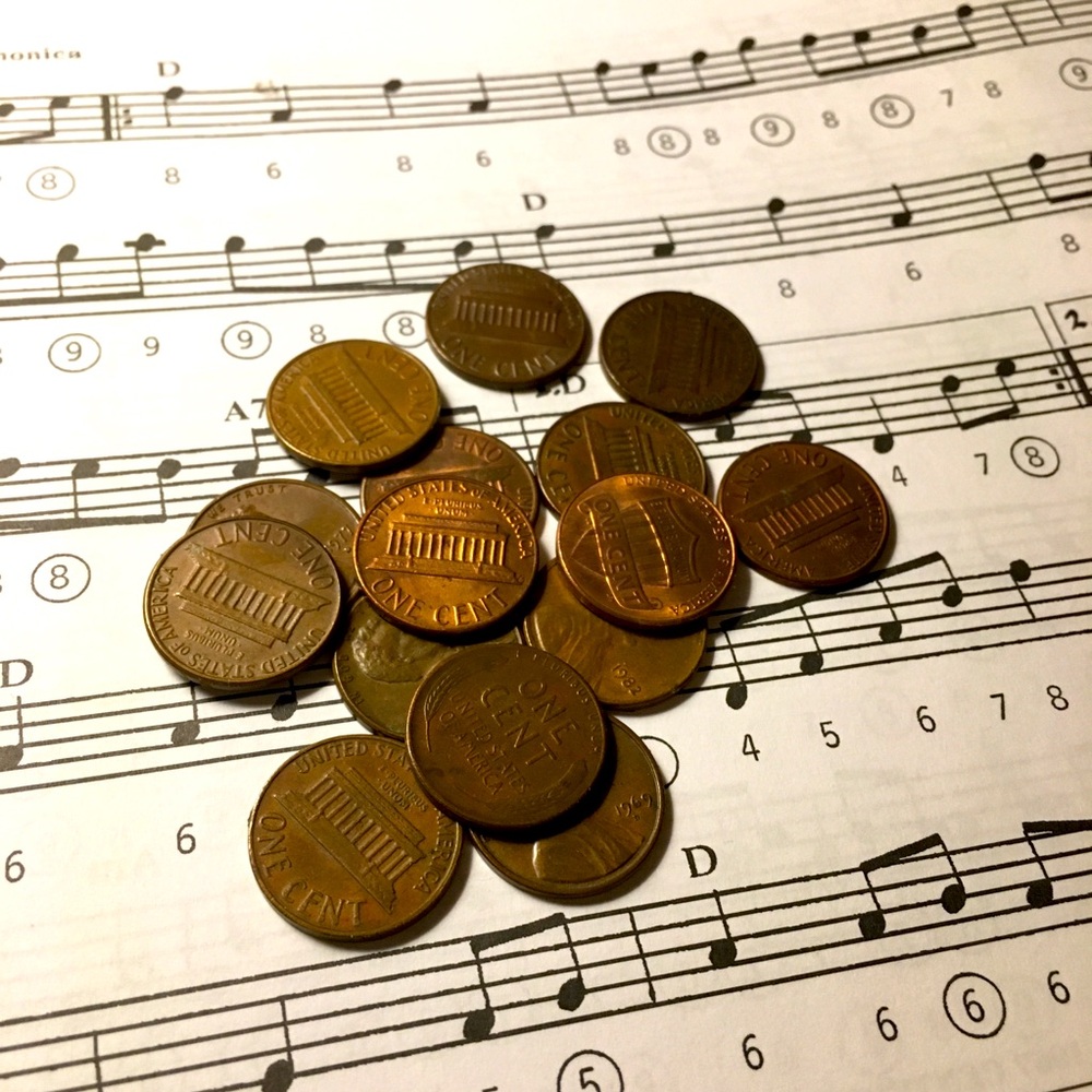 15 Random Circulated American Pennies